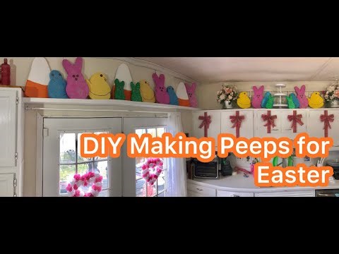 WOW! Making Beautiful Easter Peeps DIY step by step on a budget using Polystyrene foam