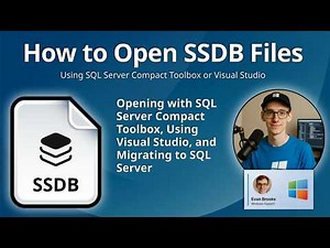 How to Open SSDB Files (SQL Server Compact Database)