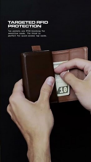 Targeted RFID Protection - Speed Wallet #wallet #speedwallet #fyp #leatherwallet #fullgrainleather
