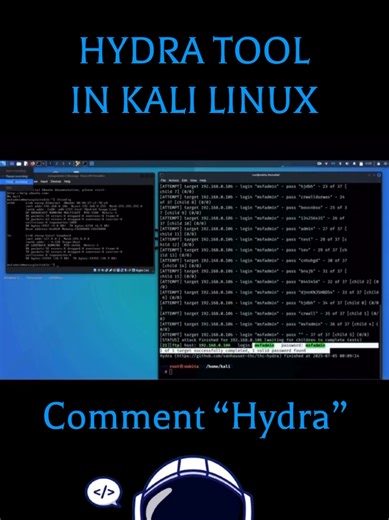 #hydra #hydrakalilinux #kalilinux #hackings #login