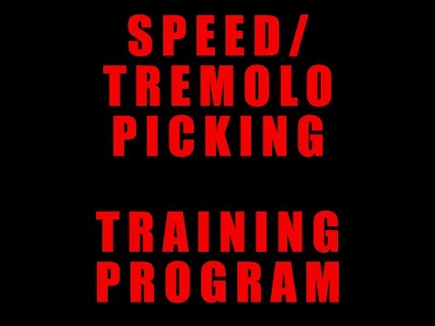 Speed/Tremolo Picking Training Program - Live Recording Test Speeds - Jan. 16th, 2026