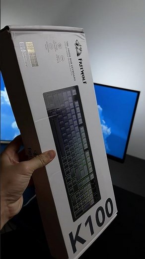 FREE WOLF K100 ☁️ #keyboard #mouse #mousepad #setup #tech #techtok #fyp