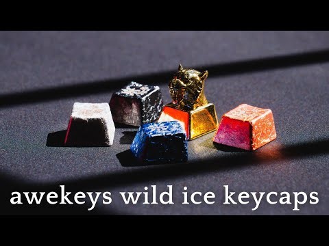 Awekeys Wild Ice Metal Keycaps Set - Unboxing, Showcase & Sound Test (secret keycap too!)