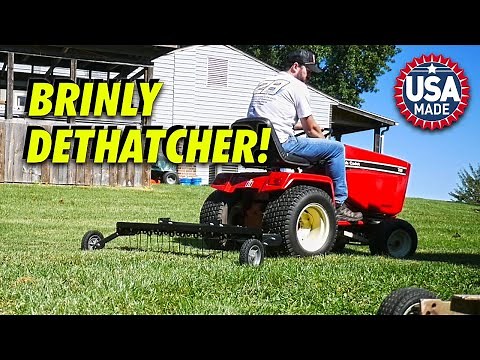 Brinly 48" & 40" Tow Behind Lawn Dethatcher (USA Made!)