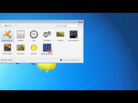 How To Put a Clock And Calendar On Your Desktop On Windows 7