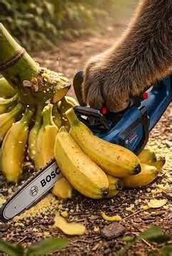 Can a Monkey Use a Tiny Machine to Cut a Banana?