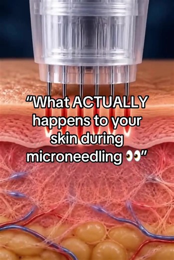 Tiny needles, big skin transformation! ✨ Here is how microneedling actually works: it creates controlled micro-injuries that tell your skin to switch into repair mode, boosting collagen and fading texture from the inside out. Would you try this? 👇 #microneedling #skincareroutine #skincaretips #collagen #healthyskin