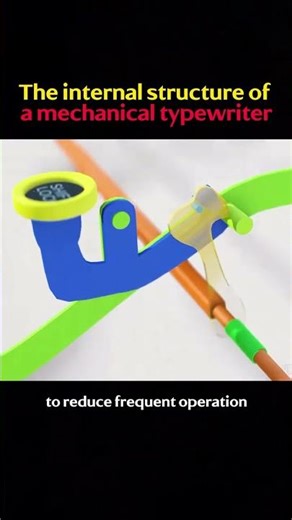 The internal structure of a mechanical typewriter #knowledge #science