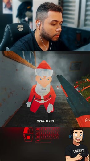 JOGUEI A GRANNY EM CIMA DA ARVORE DE NATAL #granny #jogos