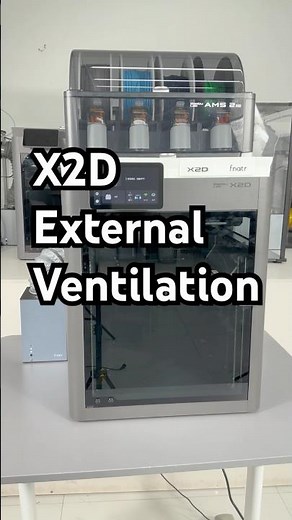 Bambu Lab X2D Vent Duct Adapter for External Ventilation