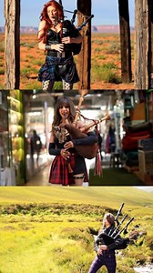 3 Piper girls hit you with rock n roll Bagpipes! Full video below 👇 #bagpipes #womenwhorock #bagpiper #acdc #acdcfans #musicreels | The Snake Charmer