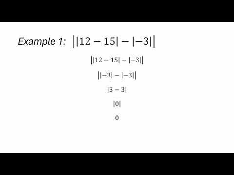 Operations with absolute value: Problem type 2