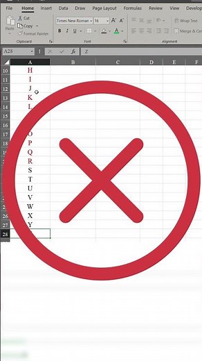 How to Autofill A to Z (or A to ZZ) in Excel | Excel Alphabetical Order Formula