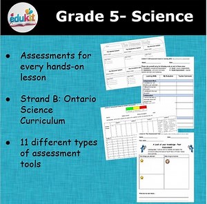 Grade 5- Lesson Plan Assessment Tools