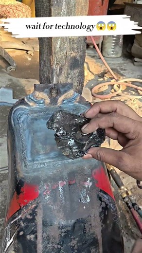 Gas welding work | hero passion pro petrol tank leakage problem