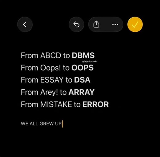 💡 Python Learning Hub on Instagram: "😀.......Save it ✔️ Follow for more 💡🌐🚀 @thepython.codes @thepython.codes New Handwritten Notes📝 uploaded on Telegram (🔗Link in Bio) . . . . . #python #python3ofcode #programmers #coder #programming developerlife programming language womenwhocode codinggirl entrepreneurial softwareengineer 100daysofcode developer coding software programminglife codinglife code"