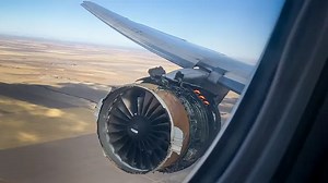 Passengers watch in terror as plane engine explodes