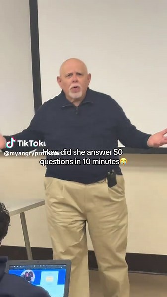 She’s toast😭 #college #professor #lecture #studyhacks #collegelife