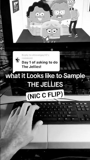 Live Sampling THE JELLIES intro (NIC C) #beats #sampling #flip #cartoons