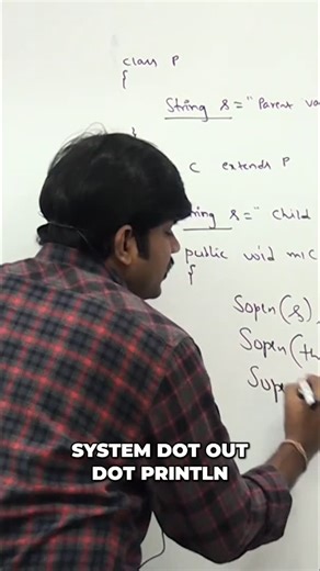 Durga Jobs on Instagram: "This & super are keywords. Use them to refer to superclass and current class instance variables. Pay special care! #JavaProgramming #Inheritance #SuperKeyword #ThisKeyword #ObjectOriented #CodingTips #ProgrammingTutorial"