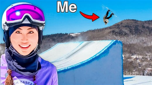 Beginner Snowboarder Learns How to Backflip...