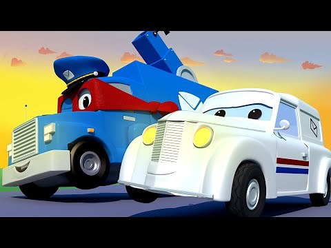 Carl the Super Truck - The SUPER POST TRUCK - Car City ! Cars and Trucks Cartoon for kids