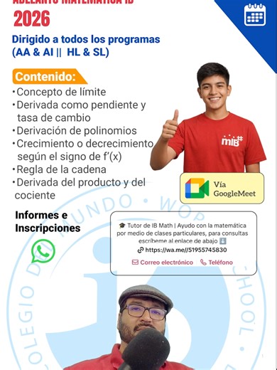 Taller de Cálculo para Alumnos del IB en Perú