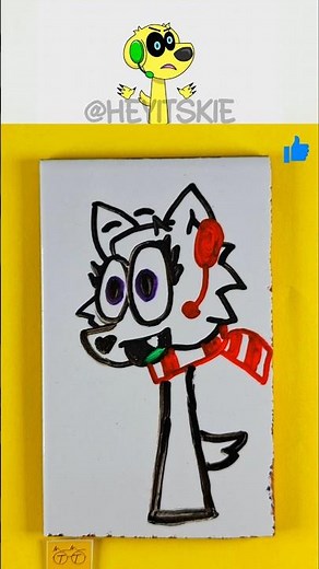 Sprunki 🎵 I Drew Snowi 🐩 With Water Painting Pen 🖍️ Tyler & Snowi 🐶 #sprunki 🎶