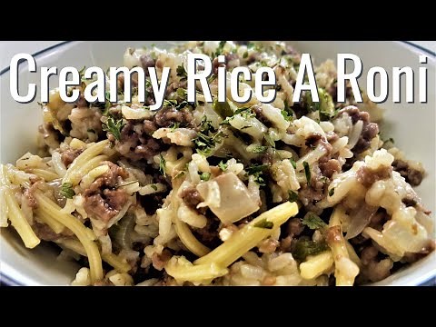 CREAMY HOMEMADE RICE A RONI - easy delicious one pot recipe