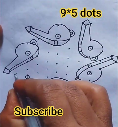 visile kolam #indian art #easy rangoli #indian #indian craft #kolam #trending shorts #subscribe