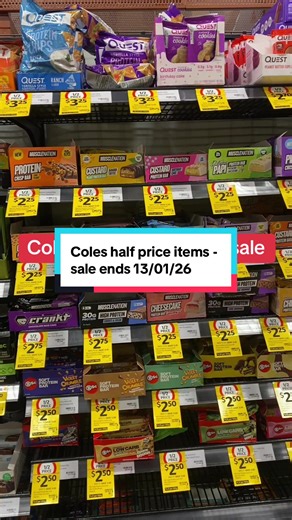 Coles Half Price Items This Week - Sale Ends 01/13/26