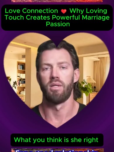 Love Connection ❤️ Why Loving Touch Creates Powerful Marriage Passion Love becomes stronger when couples create a deep emotional connection through affection and intimacy. Loving touch builds trust, passion, and desire that keeps relationships exciting and meaningful for years. #LoveConnection #MarriagePassion #HealthyMarriage #RomanticLove #RelationshipAdvice