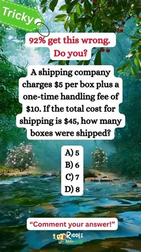 📦 Real-World Math Riddle #1: Can You Solve This BOX Puzzle? | ACT & SAT Prep #shorts #math