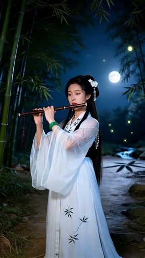 Moonlit Bamboo Grove 🌙 Deep Sleep ♫ 竹影清辉：洞簫助眠純音