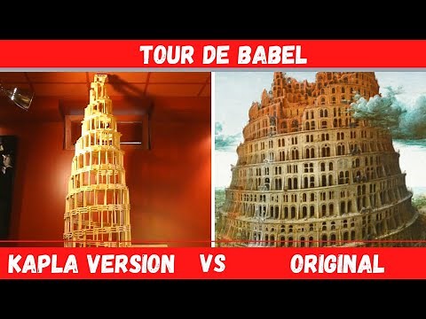 Construction de Tour de Babel en Kapla