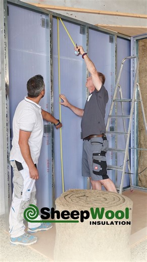 Sheepwool Insulation | Installing Isolena sheep wool insulation between drywall is as simple as it could be!⁠ Just a few simple steps with no PPE or special tools... | Instagram