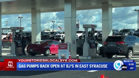East Syracuse BJ's gas pumps are back open