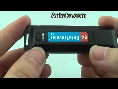 Mini USB 2.0 Flash Disk Driver Design Digital Voice Sensitive Recorder with TF Card Slot D20822