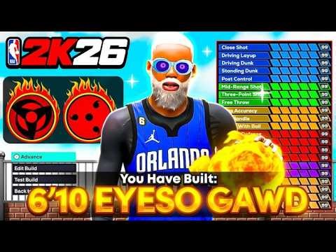 My 6'10 POINT GOD is the NEW META on NBA2K26 THE 6'8 STOPPER BEST 6'10 ISO BUILD and DRIBBLE MOVES