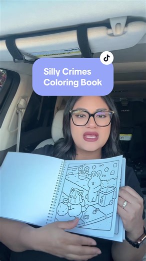 Super cute adult coloring with easy bold pages to color. Love the spiral bound which makes it easier to color. #adultcoloringbook #sillycrimescoloring #coloringbook #tiktokshopholidayhaul #coloringbookforadults