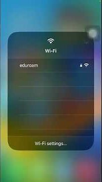 How to connect to Eduroam on IOS!