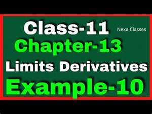Example10 Chapter13 Class 11 Math ||Example10 Class11 Ch 13 NCERT Math ||Chapter13 Example10 Class11