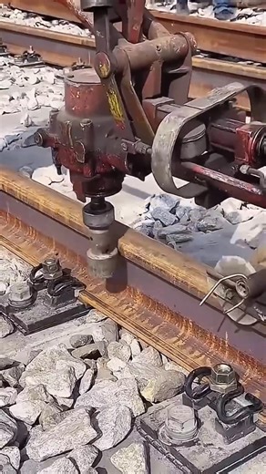 Installing Railway Fastening Bolts.
