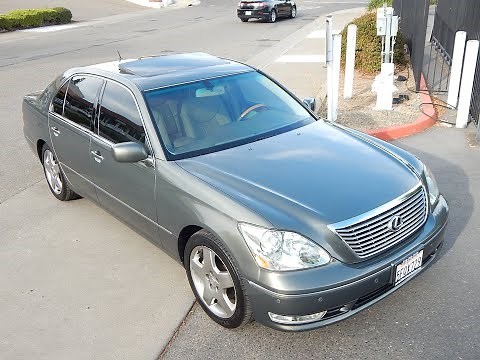 2004 Lexus LS430 luxury sedan in depth walk around video review!