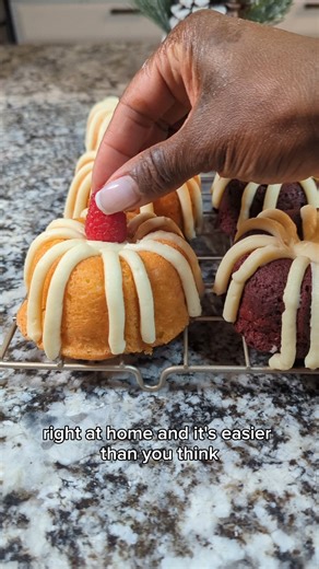 These mini Bundt cakes bring all the charm of Nothing Bundt Cakes’ famous Bundtinis, but in your own home. 🍫🍰 Four iconic flavors, zero regrets! 🔗 Get recipe: https://bit.ly/4oWU8G6 #dessertrecipes #bundtcake #copycatrecipes #minicakes #nothingbundtcake #bundtcakerecipe #cakerecipe | Taste of Home