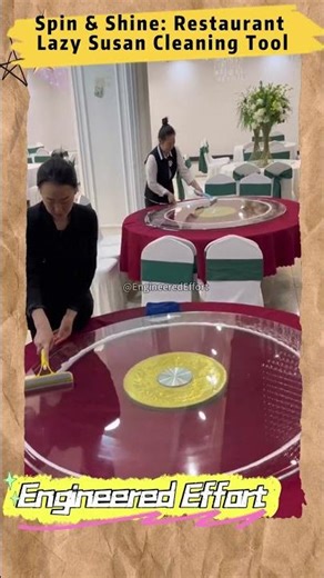 Spin & Shine Restaurant Lazy Susan Cleaning Tool #EngineeredEffort