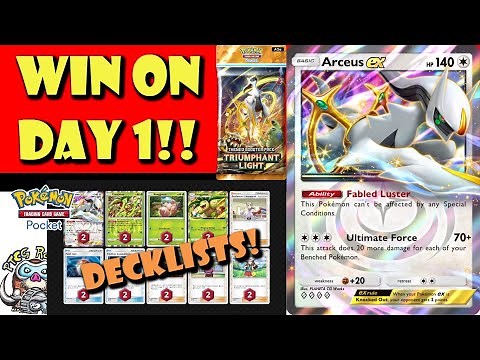 How to Win with Arceus ex on DAY 1! Best Decklists! How to Beat it! (Pokémon TCG Pocket)