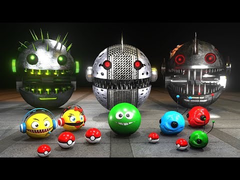 Pacman Adventures Compilation | Robot Pacman vs Monster Robot Pac vs monster Pac