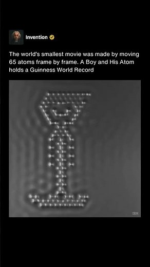 Scientists Made the World’s Smallest Movie with 65 Atoms 🤯🎬 #shorts