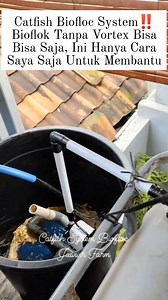 Catfish Biofloc System‼️ Bioflok Tanpa Vortex Bisa Bisa Saja, Ini Hanya Cara Saya Saja Untuk Membantu #catfish #biofloc #vortex #reels #viral | Hari Yunanto